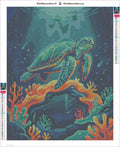 Thumbnail for Sea Turtle timanttimaalauksen liimapintainen canvas 40x50cm