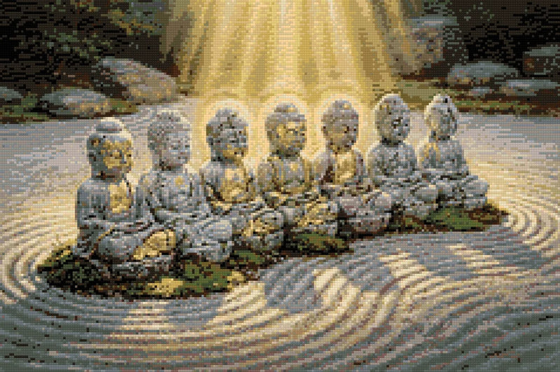 Timanttikuvio - Seven Buddhas