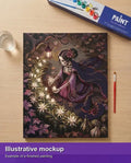 Thumbnail for Valmiin numeromaalauksen havainnekuva - Skeleton Woman with Flowers 40x50cm