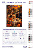 Thumbnail for Numeromaalaus: Värikartta ja ohjeet - Skeletons' Tea Party 50x70cm
