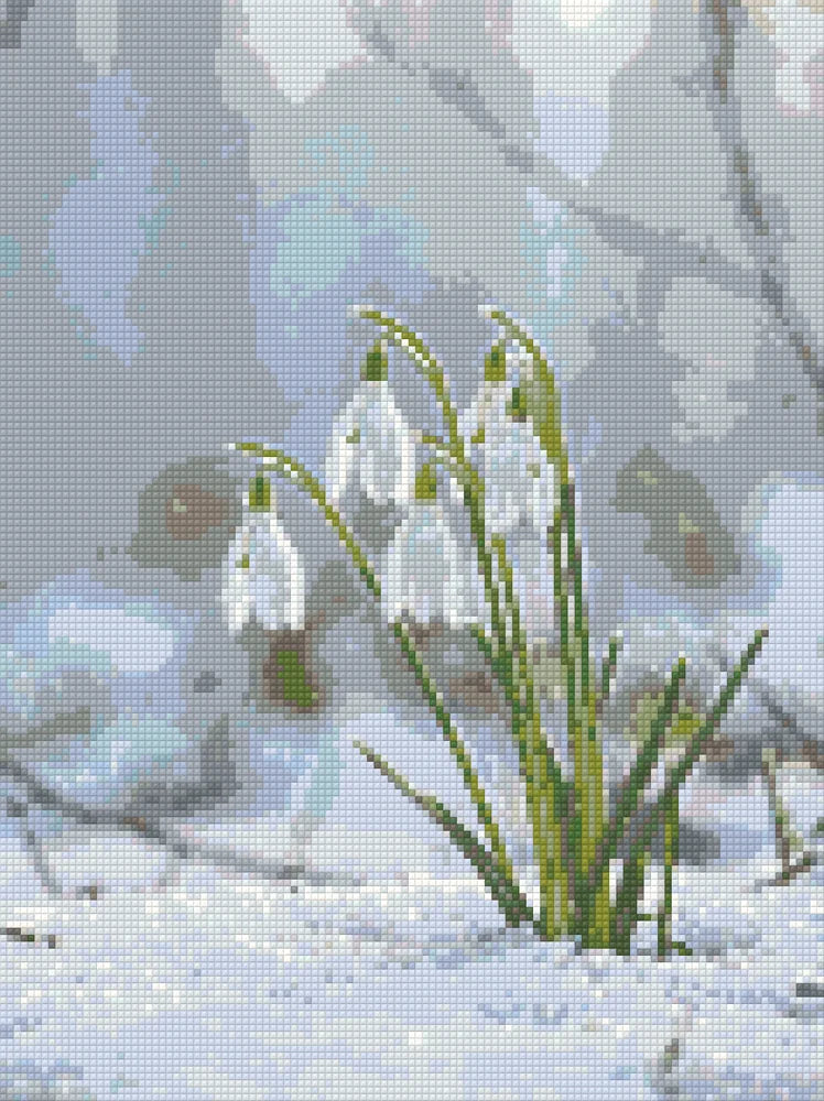 Timanttikuvio - Snowdrops