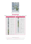 Thumbnail for Snowdrops timanttimaalauksen värikartta – 25 DMC-väriä
