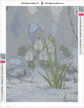Thumbnail for Snowdrops timanttimaalauksen liimapintainen canvas 30x40cm