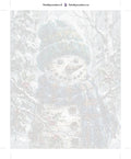Thumbnail for Numeroitu kangas - Snowman with Blue Scarf 40x50cm