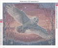 Thumbnail for Snowy Owl in Flight timanttimaalauksen liimapintainen canvas 50x40cm