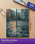 Thumbnail for Valmiin numeromaalauksen havainnekuva - Soccer Ball on Court 40x50cm