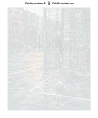 Thumbnail for Numeroitu kangas - Soccer Ball on Court 40x50cm