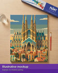 Thumbnail for Valmiin numeromaalauksen havainnekuva - Spain Travel Poster 40x50cm