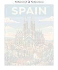 Thumbnail for Numeroitu kangas - Spain Travel Poster 40x50cm