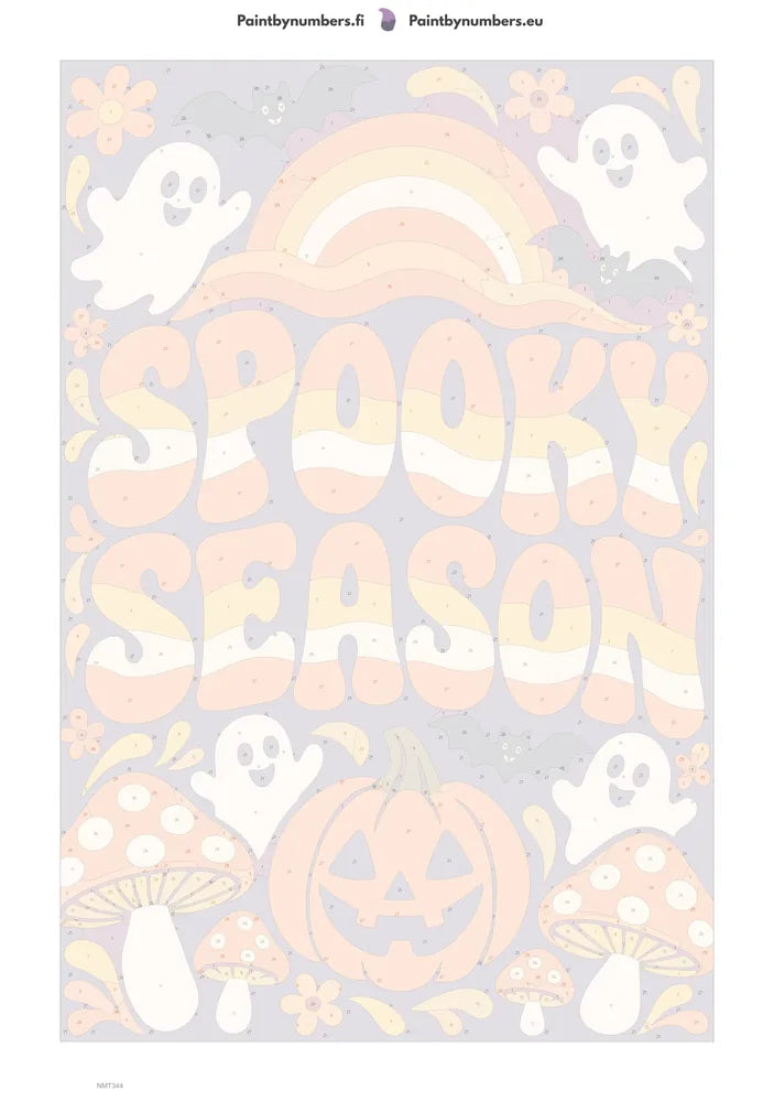 Numeromaalaus: Numeroitu kangas - Spooky Season 40x60cm