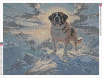 Thumbnail for St. Bernard at Summit timanttimaalauksen liimapintainen canvas 80x60cm