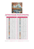 Thumbnail for St Pauls through Autumn Branches timanttimaalauksen värikartta – 36 DMC-väriä