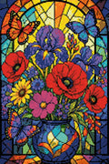 Thumbnail for Timanttikuvio - Stained Glass Flowers