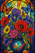 Thumbnail for Timanttikuvio - Stained Glass Flowers