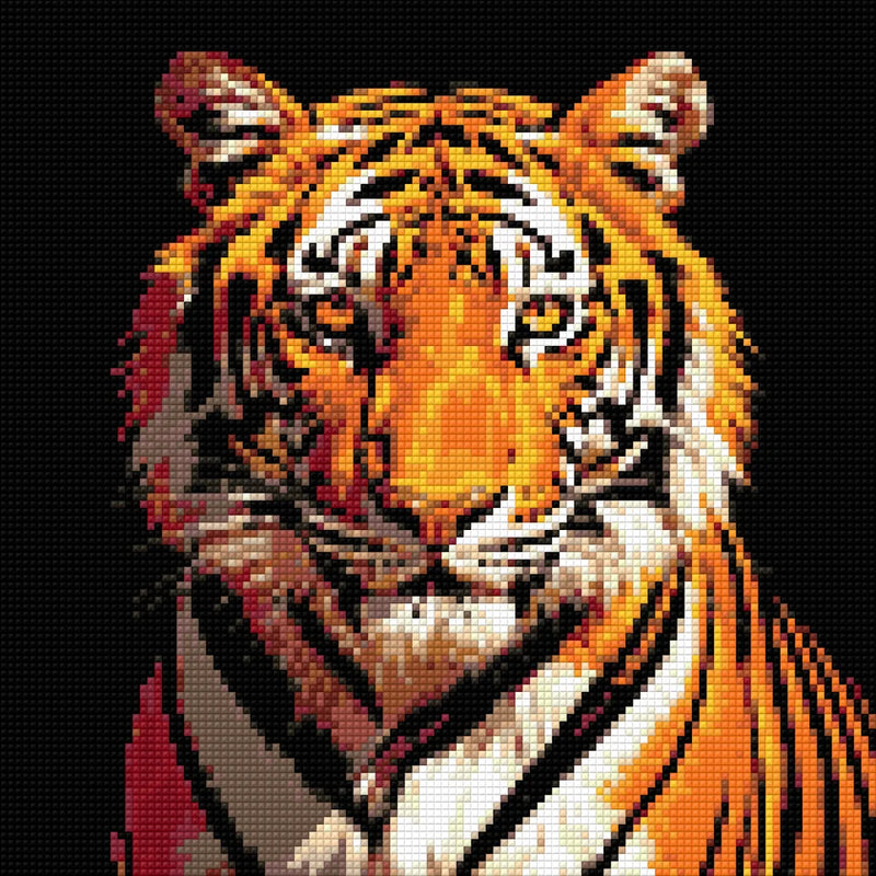 Timanttikuvio - Staring Tiger