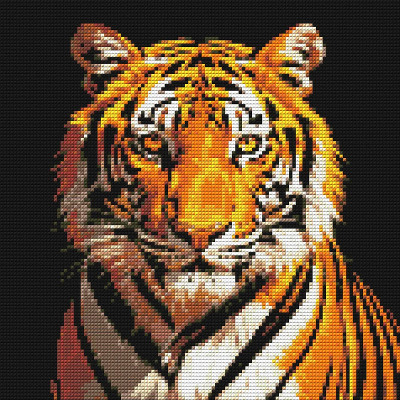 Timanttikuvio - Staring Tiger