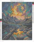 Thumbnail for Starry Lake timanttimaalauksen liimapintainen canvas 40x50cm