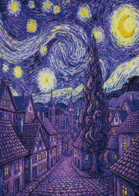 Thumbnail for Timanttikuvio - Starry Night Tree