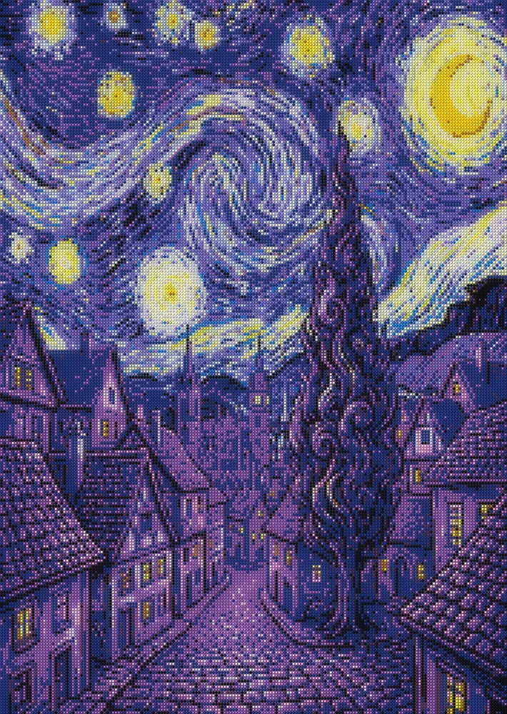 Timanttikuvio - Starry Night Tree