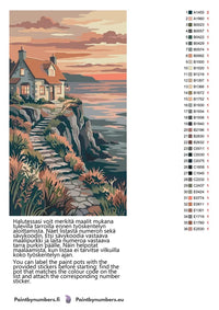 Thumbnail for Värikartta ja ohjeet - Stone House by Sea 40x70cm