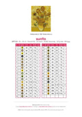 Thumbnail for Sunflowers Vase With 15 timanttimaalauksen värikartta – 35 DMC-väriä