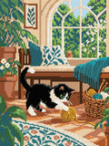Thumbnail for Sunroom Spool Mischief, 30x40 cm timanttimaalaus – lopullisen kuvion esikatselu