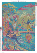 Thumbnail for Surreal Tropical Fantasy Scene timanttimaalauksen liimapintainen canvas 40x60cm