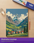 Thumbnail for Valmiin numeromaalauksen havainnekuva - Switzerland Travel Poster 40x50cm
