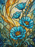 Thumbnail for Timanttikuvio - Teal Poppy Panel