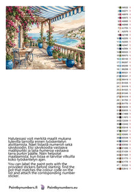 Thumbnail for Värikartta ja ohjeet - Terrace with Sea View 50x40cm