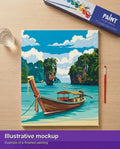 Thumbnail for Valmiin numeromaalauksen havainnekuva - Thailand Travel Poster 40x50cm