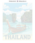 Thumbnail for Numeroitu kangas - Thailand Travel Poster 40x50cm