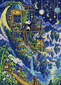 Thumbnail for The Astronomers Bamboo Moon, 50x70 cm timanttimaalaus – koko kuvion esikatselu ilman lähikuvaa