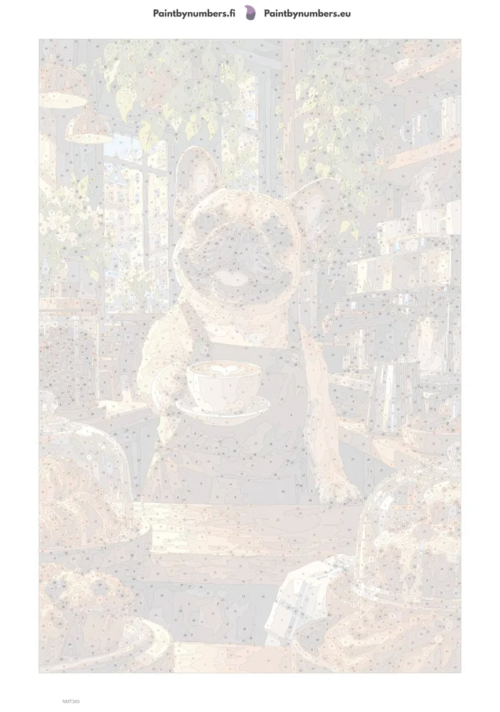 Numeromaalaus: Numeroitu kangas - The Barista 40x60cm