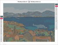 Thumbnail for The Bay Of Marseille Seen From Lestaque timanttimaalauksen liimapintainen canvas 40x30cm