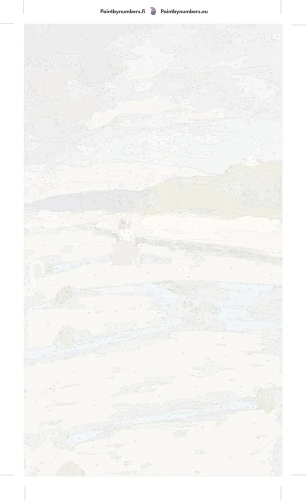 Numeroitu kangas - The Beach at Saint-Jacut 40x70cm