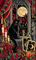 Thumbnail for The Black Cat Tarot Window, 30x50 cm timanttimaalaus – lopullisen kuvion esikatselu