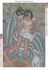 Thumbnail for The Childs Bath timanttimaalauksen liimapintainen canvas 40x60cm