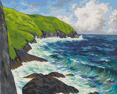 The Cliffs at Beg-ar-Fry Saint-Jean-du-Doigt numeromaalaus - Maxime Maufra