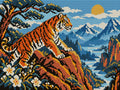 Thumbnail for The Copper Ridge Tiger, 40x30 cm timanttimaalaus – koko kuvion esikatselu ilman lähikuvaa