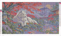 Thumbnail for The Crimson Maple Wolf timanttimaalauksen liimapintainen canvas 70x40cm
