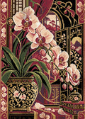 Thumbnail for The Crimson Orchid Screen, 50x70 cm timanttimaalaus – lopullisen kuvion esikatselu