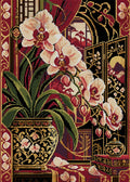 Thumbnail for The Crimson Orchid Screen, 50x70 cm timanttimaalaus – koko kuvion esikatselu ilman lähikuvaa