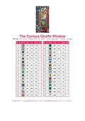 Thumbnail for The Curious Giraffe Window timanttimaalauksen värikartta – 32 DMC-väriä
