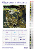 Thumbnail for Paint by numbers color chart - The Defense of the Sampo - väriluettelo ja ohjeet