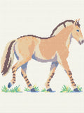 Thumbnail for The Fjord Horse Leaves, 30x40 cm timanttimaalaus – lopullisen kuvion esikatselu