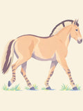 Thumbnail for The Fjord Horse Leaves, 30x40 cm timanttimaalaus – alkuperäinen kuva, josta kuvio on tehty