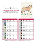 Thumbnail for The Fjord Horse Leaves timanttimaalauksen värikartta – 24 DMC-väriä