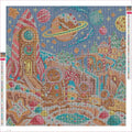 Thumbnail for The Gingerbread Astronauts timanttimaalauksen liimapintainen canvas 50x50cm