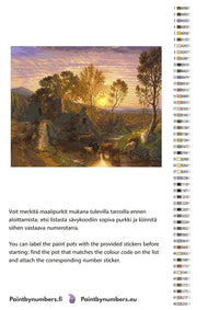 Thumbnail for Värikartta ja ohjeet - The Golden Hour 50x40cm